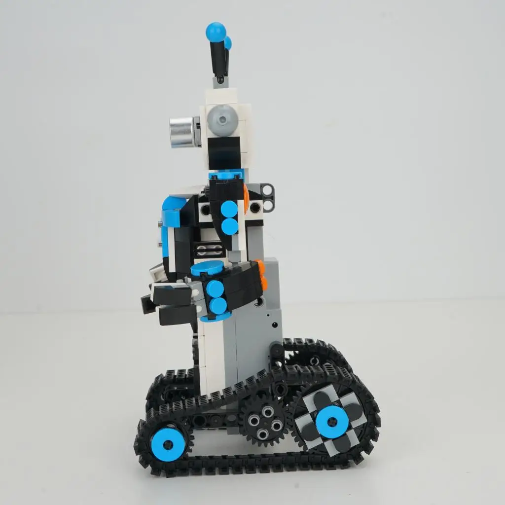 DIY Programming Electric Robot Toy Remote Control Puzzle Toy 420pcs Building Blocks 2.4G Wireless Mobile Phone Toy for Boy Blue
