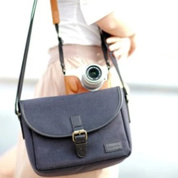 

Retro Photo Camera Bag Case Cover Crossbody bags for women Canvas Single Shoulder Messenger Bag Small Square Bag Canvas Bag Box