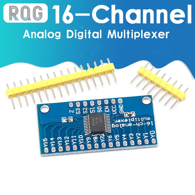 1 шт. CD74HC4067 16-канальный с аналоговым и цифровым дисплеем мультиплексор