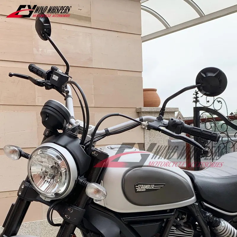 Универсальные мотоциклетные зеркала заднего вида с ЧПУ для Ducati Scrambler 800 1100 BMW R Nine T