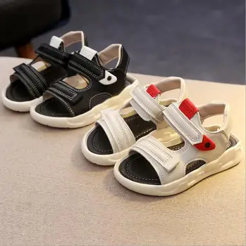 

New Boys Sandals Soft Leather Open-Toe Toddler Baby Summer Leather Shoes Boys and Girls Children Beach Shoes Sport Kids Sandals