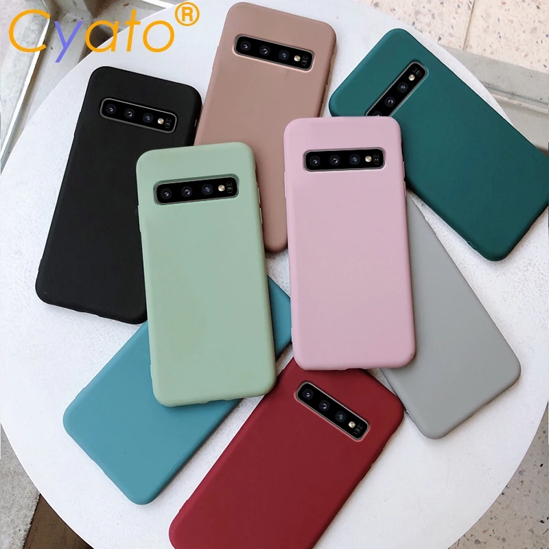 Чехол CYATO для samsung galaxy s10 s9 s8 plus a50 a51 a71 note 8 9 10 s10e s11 lite s7 edge тонкий чехол
