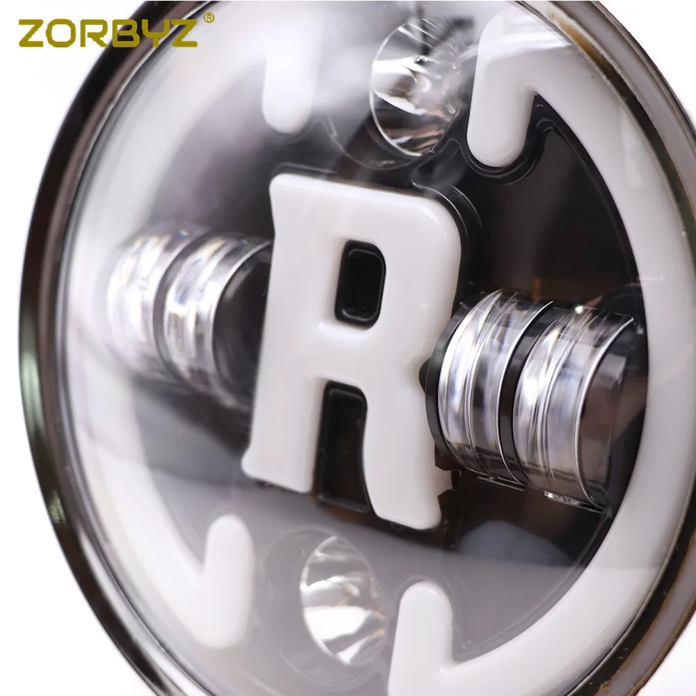 ZORBYZ " Универсальный светодиодный фонарь для мотоцикла с ангельским глазом для Honda Kawasaki Harley Cruisers Choppers на заказ