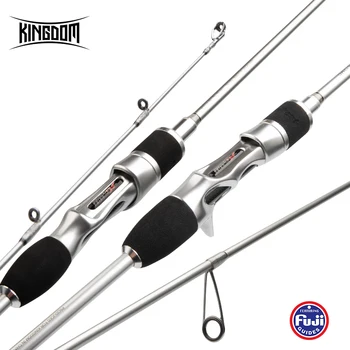 

Kingdom SILVER TRUE Spinning Fishing Rods Carbon 1.89m And 2m Feeder Rod Good Sensitive and Accurate-Casting Travel Fishing Rods