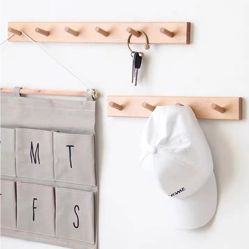 Nordic Natural Wooden Hooks For Kids Boy Room Hooks Wood for Room Hooks Hangers Wooden  Home Decorations Wall Hooks Decoration 3