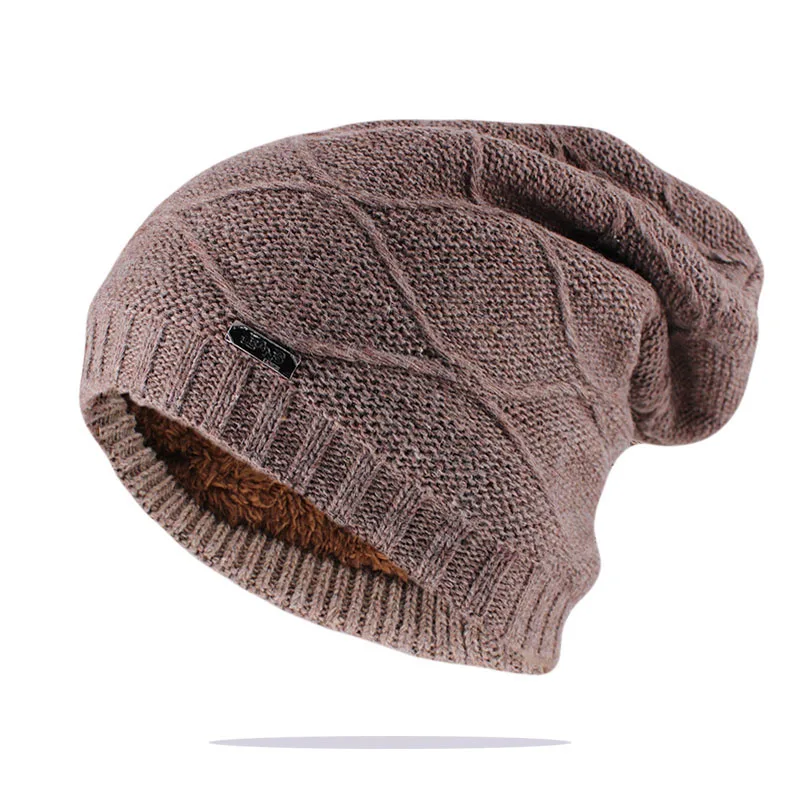 Модные мужские зимние шапочки Skullies, вязаные красивые мягкие хлопковые женские теплые шапочки, фирменные черные полосатые мужские шапочки