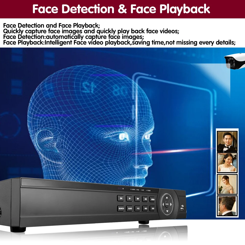 Видеорегистратор 16 каналов AHD DVR 1080P 5 МП 2592*11944 цифровое видео аудио гибридный