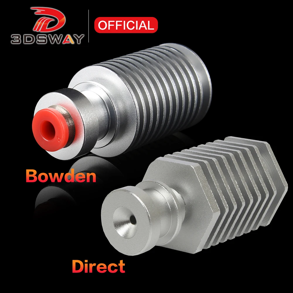 Impressora Peças Dissipador Bowden para v6 J-cabeça Extrusora 175 mm Filamento Radiador de Garganta Suave Longa Distância Dissipador de Calor 3dsway3d
