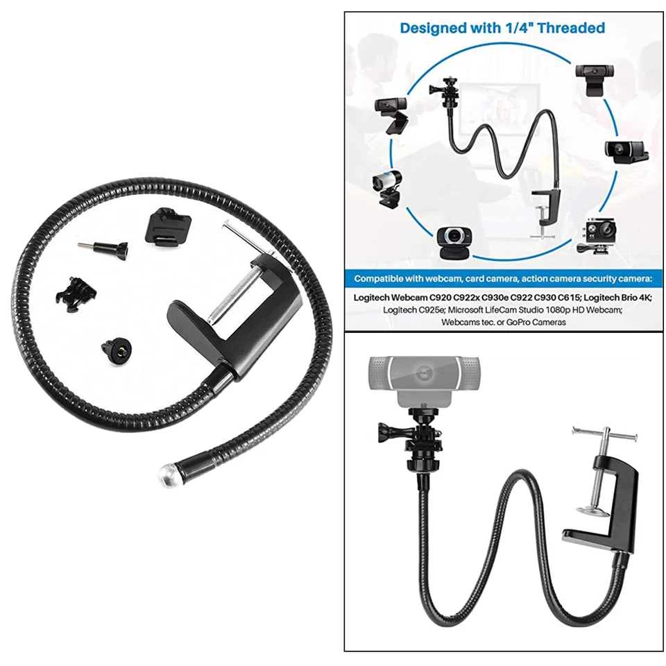 Desktop Webcam TriPod Extendable Mini Camera Lightweight