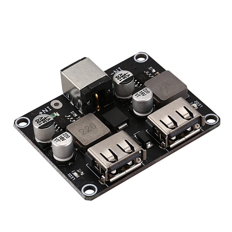 2 Channel Usb Qc3.0 Qc2.0 Dc-Dc Buck Converter Charging Step Down Module 6-32V 9V 12V 24V To Fast Quick Charger Circuit Board