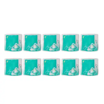 

10 Rolls Home Toilet Tissue Soft White Roll Paper for Family Hotel Accessories Housewarming Gifts
