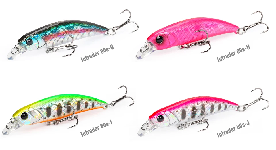 TSURINOYA 60S Sinking Minnow Angelköder 60 mm 6,5 g Reichweite 0,4–0,8 m künstliche harte Köder Forelle Hecht Bass Stream Jerkbait Wobbler – Detail 6