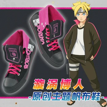 

anime BORUTO NARUTO NEXT GENERATIONS Uzumaki Boruto shoes Cosplay Casual sports canvas shoes new original high-top sneakers