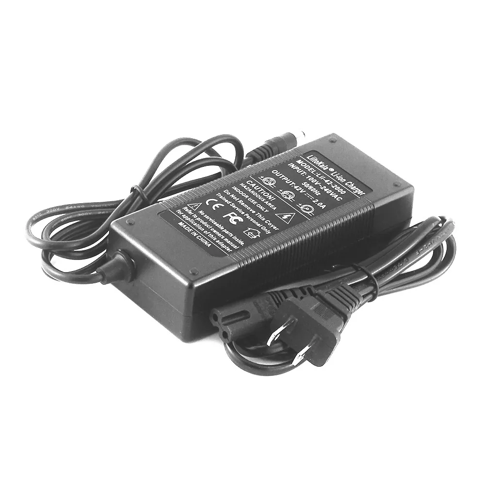 1-5pcs LiitoKala 10S 36V/42V 2A 18650 Charger 100-240V Input Lithium Li-ion Charger For 36V Electric Bike wo-wheel Vehicle Charger Adapter Battery Charger Battery Charger Adapter