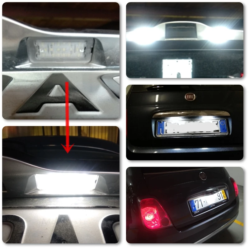 CANbus ���� ȭ��Ʈ LED ��ȣ ��ȣ�� ����, �Ǿ�Ʈ 500, �ƹٽ� 500, 2007-2020, OEM 51800482, 2 �� ����