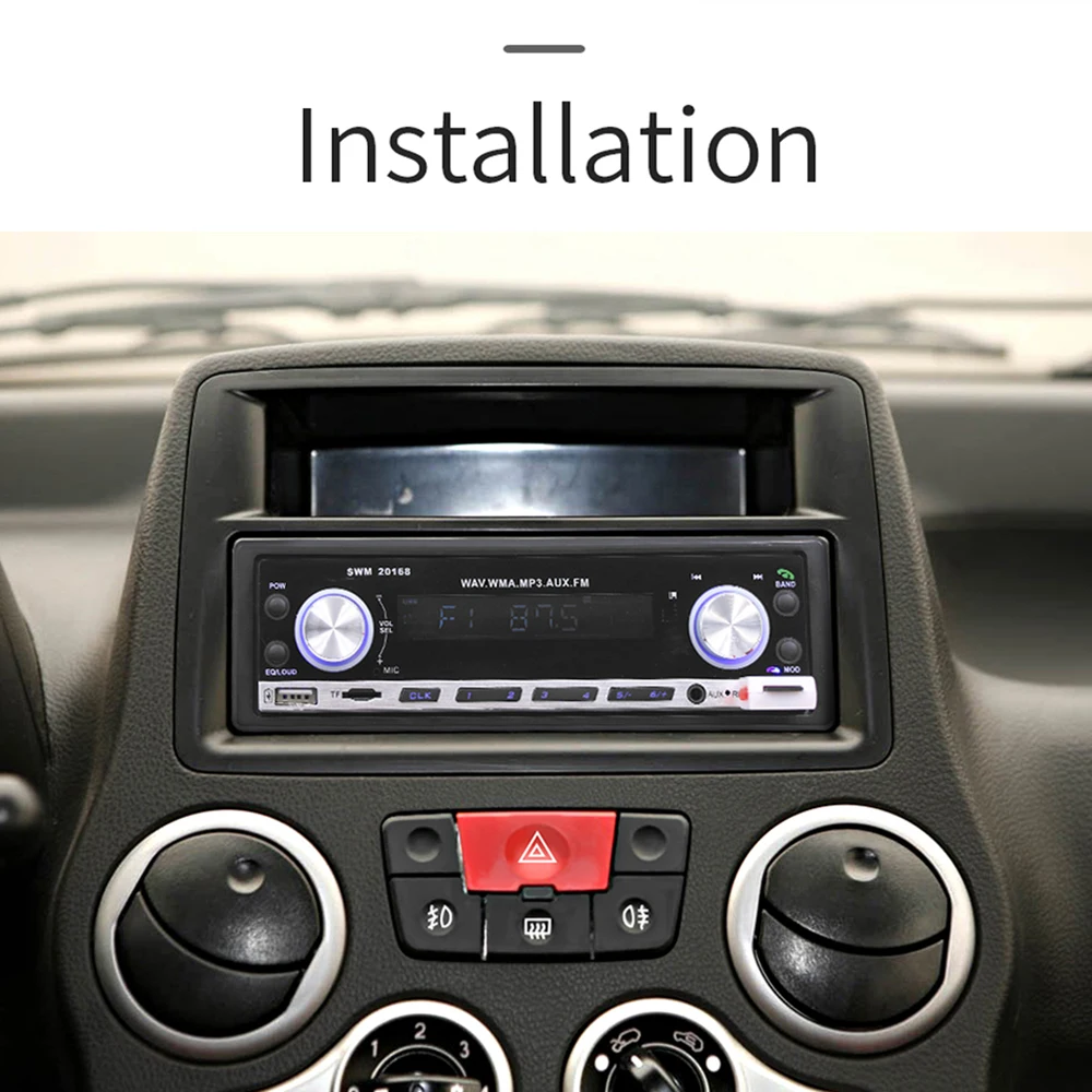 Лидер продаж 12V Автомобильный MP3-плеер Bluetooth мультимедийный плеер радио FM Aux Вход приемник с пультом дистанционного управления Управление