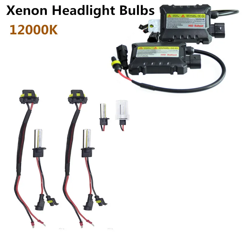 

12000K 55W H1 HID Xenon Headlight Bulbs Conversion KIT+ Ballasts Vehicle Car Auto Universal 2PCS/Set