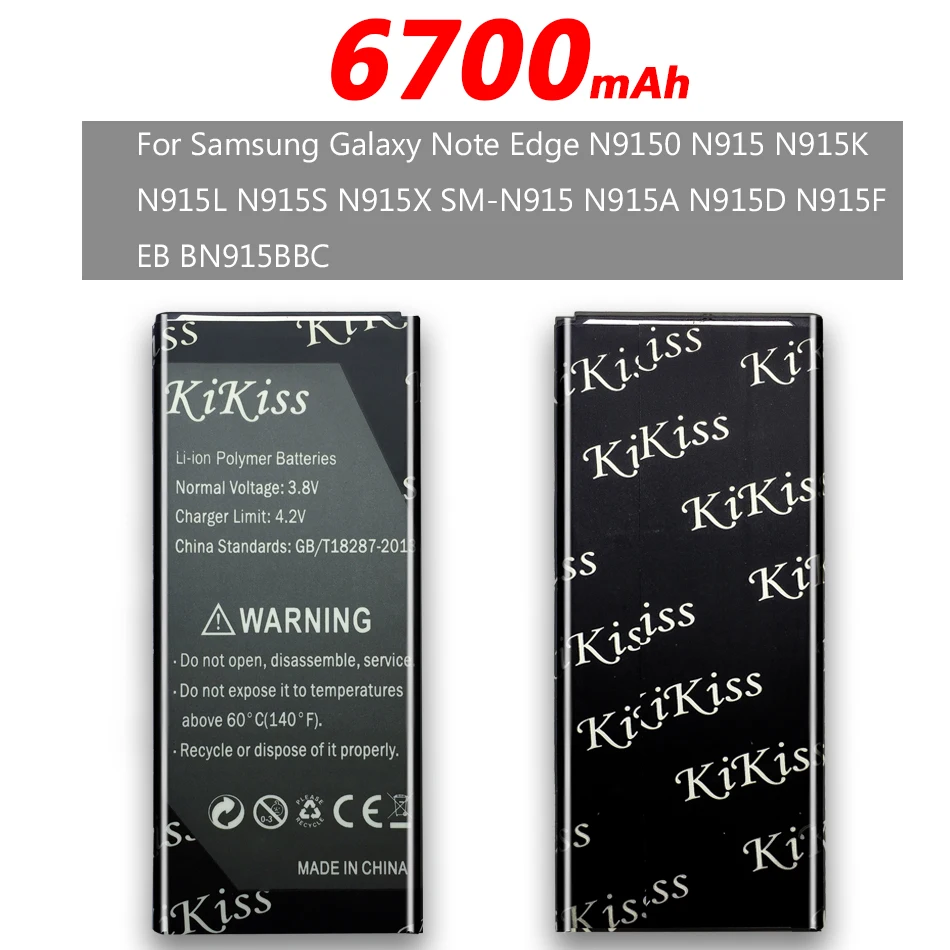 6700mAh аккумулятор большой мощности для samsung Galaxy Note Edge N915 N915F N915A N915T N915K/L/S N915V N915G N9150 Батарея EB-BN915BBC