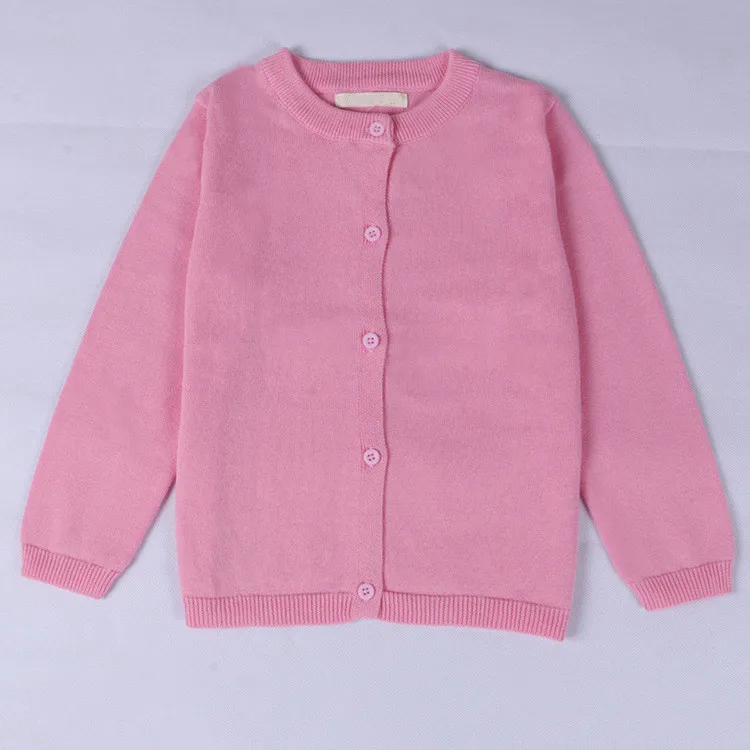 light pink Весенний кардиган для маленьких мальчиков и девочек; детская вязаная одежда с длинными рукавами; вязаная школьная форма для девочек; Одежда для маленьких мальчиков и девочек - Цвет: light pink