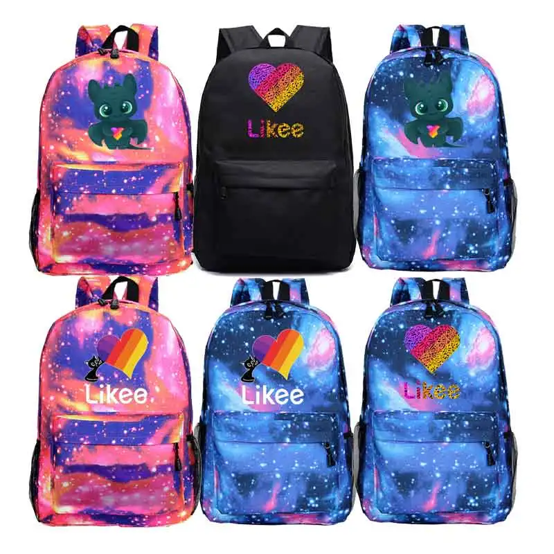 

New Likee Live School Bags for Teenage Kids Backpack LIKEE Video Knapsack Boys Girls Back to School Gift Backpack Kids Mochila