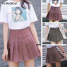 Новая летняя женская плиссированная юбка, милая Корейская элегантная плиссированная юбка с высокой талией, для соревнований, для девочек, для отдыха