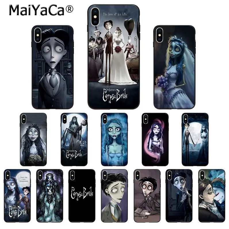 Мягкий высококачественный чехол для телефона MaiYaCa Corpse Bride TPU Apple iPhone 8 7 6 6S Plus X XS MAX 5