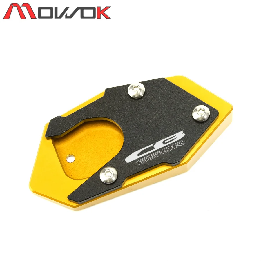 gold CB650R Для HONDA CBR650R CB650R cbr650r cb650r мотоциклетная Подножка для ног Выдвижная боковая подставка увеличитель опорная пластина - Цвет: gold CB650R