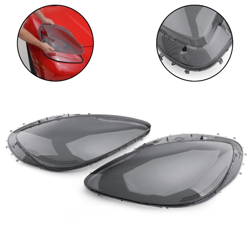 1 Pair Headlight Lens Cover Replacement head light lamp Cover Headlight Replacement Lens Driver Passenger for Corvette C6 2005-2