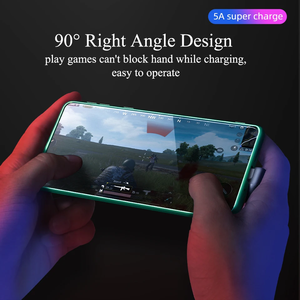 Кабель Usb C 5A для быстрой зарядки зарядное устройство Kable Huawei P40 5G P30 Lite Mate 30 Pro Honor 20