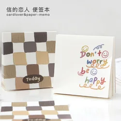 BULA – bloc Notes adhésif créatif Kawaii, bloc Notes pour étudiant, planificateur de bureau, décoration, fournitures de papeterie scolaires 