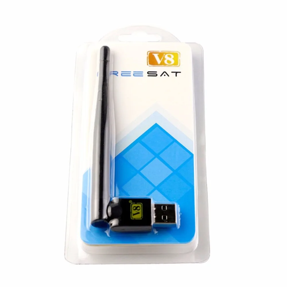 USB WiFi 7601 антенна работает для Freesat V7 V8 gtmedia серии цифровых спутниковых приемников