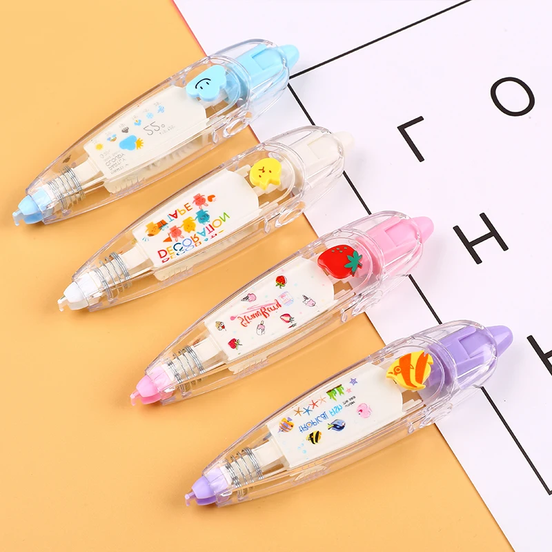 21 стиль Kawaii Корректирующая лента животные пресс тип декоративная Корректирующая лента Скрапбукинг Канцелярские Принадлежности для школьников