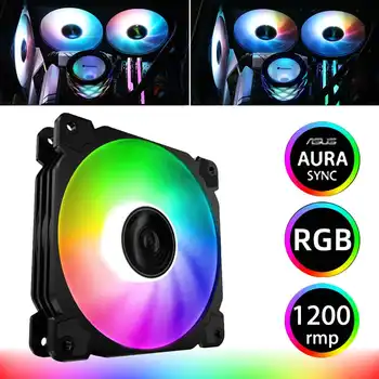 

AURA RGB Cooling Fan Computer PC Case Fan 12V 3pin Adjust AURA SYNC Computer Silent Cooler Fans Heatsink