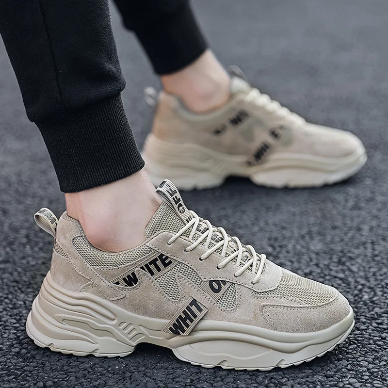 

Autumn MEN'S SHOES 2019 New Style Breathable Casual Sports Shoes Elevator Korean-style Trend Mesh Thick Bottomed Dad Shoe