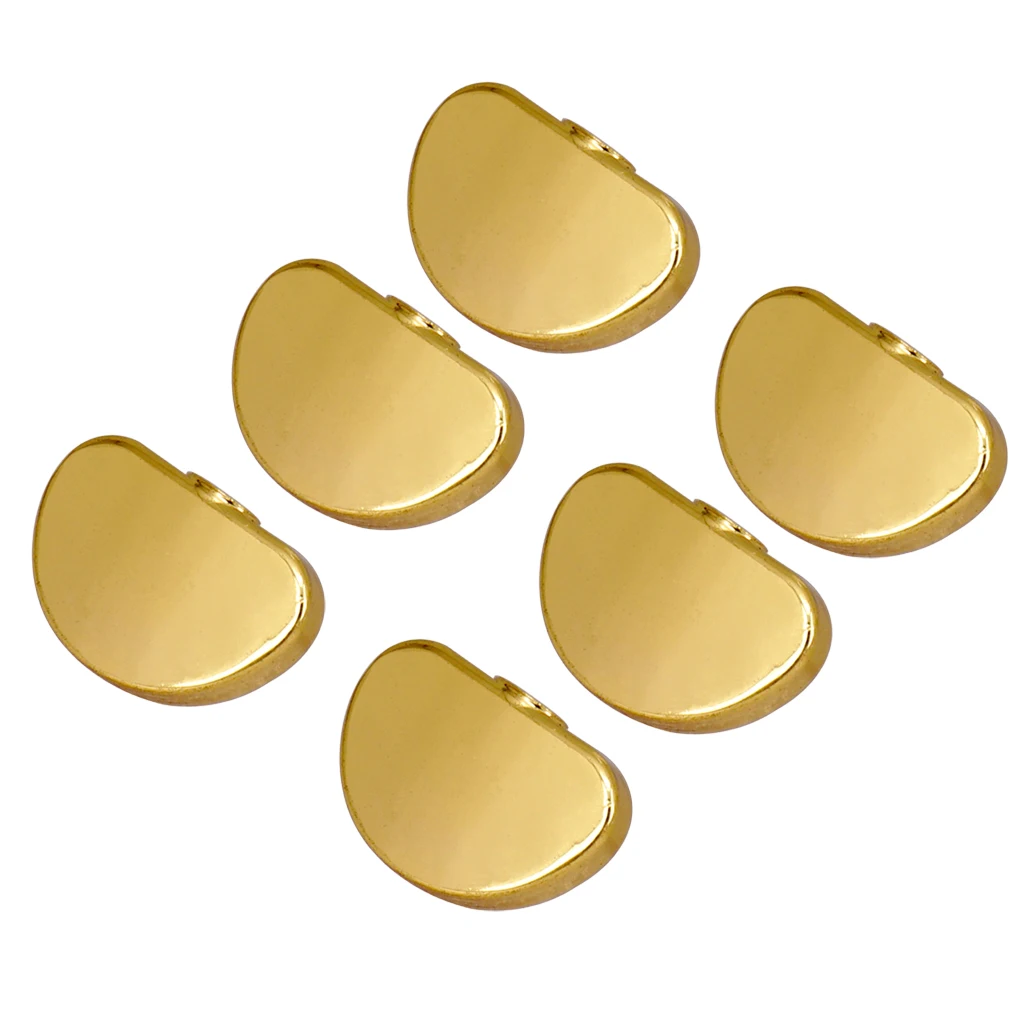 6 шт. золотые металлические Колки для гитары машина для пришивки пуговиц головки ручки с винтами комплект для акустические электрогитары