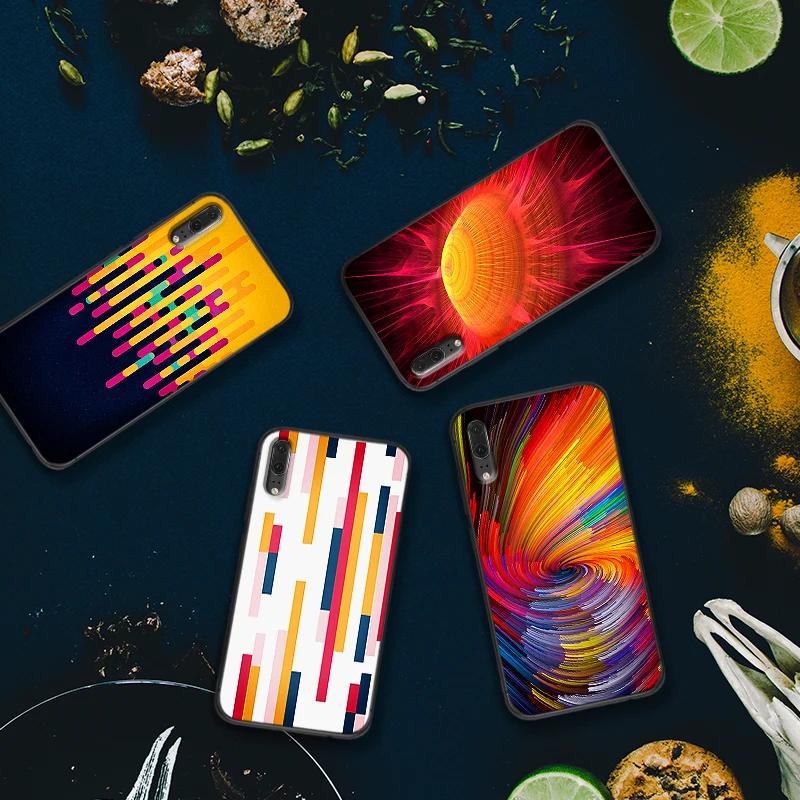 Для Huawei Honor 8 9 10 Lite 7A 3GB Pro 7X 8X 9X Note View 20 мягкий чехол абстрактный красочный