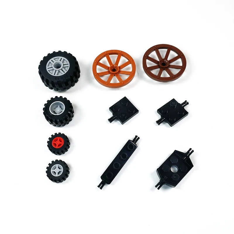 

Building Blocks Aircraft Car tires Wooden wheel Accessories City series toy