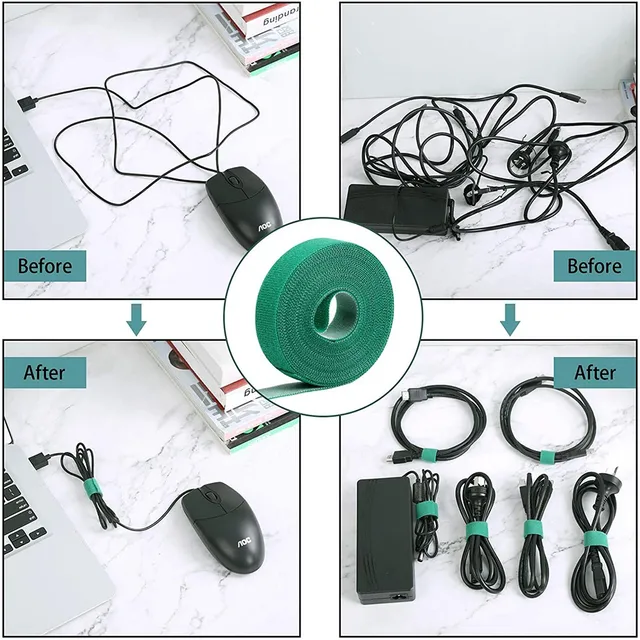 3/10 db 2M Zöld Kerti Zsineg Kötött Szalagos Kötéskötés Horoghurok Támogatások Bambusz Nádcsomagolás Támogató Fejhallgató Vonal Usb Kábel - Image 6