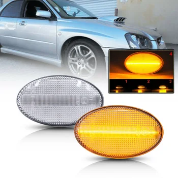 

Clear Dynamic Amber Led Side Marker Lamp For Subaru Impreza Wrx Sti GDA GDB 2002-2007 Car LED Side Maker Lights