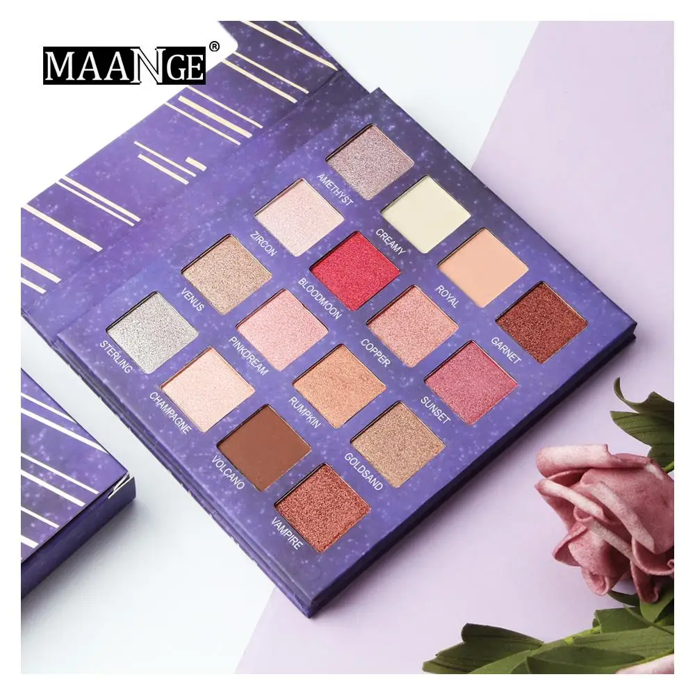 16 Color Shimmer Glitter Eye Shadow Powder Matt Eyeshadow Cosmetic Luxury Makeup brochas maquillaje Beauty pinceaux 1 16 Color Shimmer Glitter Eye Shadow Powder Matt Eyeshadow Cosmetic Luxury Makeup brochas maquillaje Beauty pinceaux 3