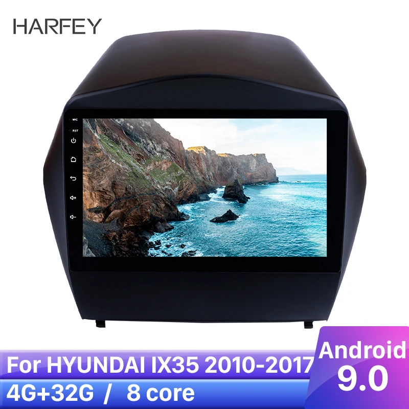 Harfey android 9,0 8 ядерный Автомобильный мультимедийный плеер 4G+ 32G gps навигация для HYUNDAI IX35 2010 2011 2012 2013- Автомагнитола