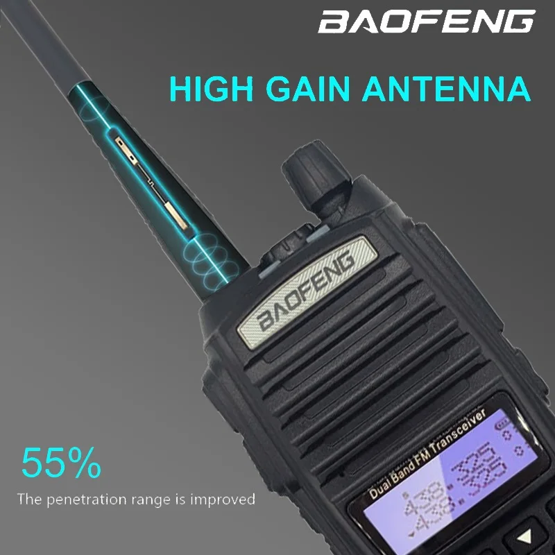 2 шт. BAOFENG PTT UV-82 рация 10 км UHF VHF CB радио коммуникатор Портативный Quad Band Ham мобильный трансивер Amador VOX