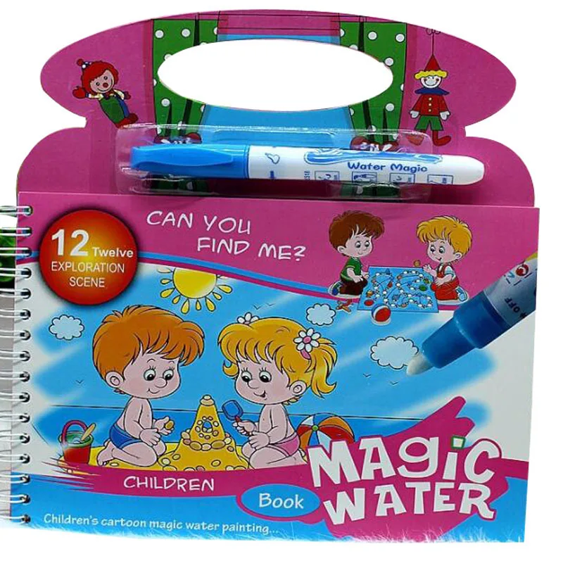 Волшебная Водная раскраска Doodle& волшебная ручка для рисования Рисование Игрушка доска для рисования на день рождения детей, мальчика образования