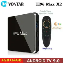 Amlogic S905X2 Smart tv BOX Android 9,0 H96 MAX X2 4K медиаплеер Google Play 2,4G и 5G Wifi 4 Гб ram 64 Гб rom H96MAX 2G16G 4G32G