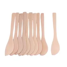 Натуральная экологическая деревянная маска для лица ложка лопатки для смешивания ложка косметический инструмент для макияжа