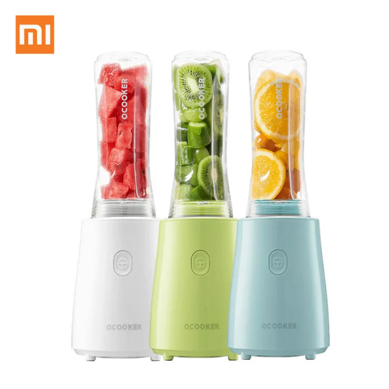 XIAOMI Mijia QCOOKER портативный фруктовый блендер для овощей миксер домашний электрический соковыжималка 2 чашки 600 мл сок портативная