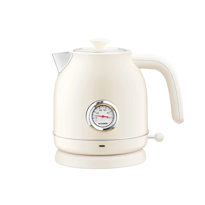Xiaomi Ocooker Cs Sh01 1.7L Электрический чайник из нержавеющей стали термометр с часами дисплей для дома большой емкости часы