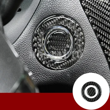 

For Ford Explorer Carbon Fiber Console Engine Start Stop Button Cover 2016-2018 2pcs