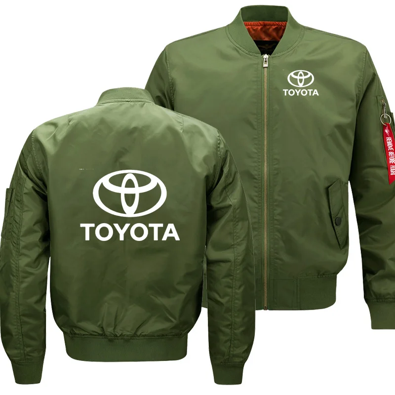 Мужская Летающая куртка Wintter, теплая тонкая куртка Fiy Pilot, мужская толстовка с логотипом автомобиля Toyota, мужская куртка в стиле хип-хоп Harajuku