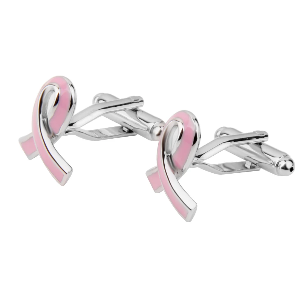 Mens Shirt Cufflinks Wedding Business Suit Cuff Links Cozy Tie Clips Fashion Jewelry Pink Color 